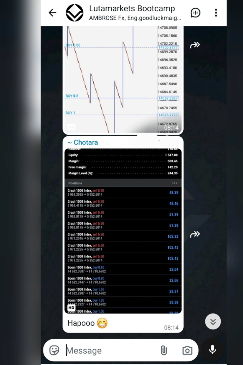Trading Result 1